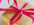 Wrapped present with pink bow
