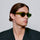 A Kjaerbede Winnie Sunglasses - Light Olive Transparent lifestyle