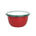 Red Enamel Christmas Snack Bowl Cranberries