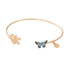 Fable England Enamel Blue Butterfly Bangle