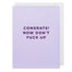 Lagom, Congrats! Don't Fuck It Up Card