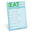 What To Eat Notepad - Blue