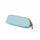 Light Blue Grid Faux Leather Pencil Case