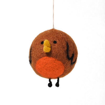 Wrap Robin Felt Christmas Decoration