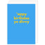 Appy Birthdee Ye Divvy Card