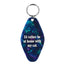 At Home With My Cat Retro Keyring