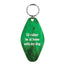 At Home With My Dog Retro Keyring