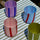 MAEGEN Atina Glass Tumbler - Blue & Red