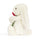 Jellycat Bashful Cream Bunny with Rose