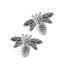 Silver Stud Earrings - Bee