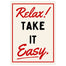 Blue Iris Relax Take It Easy A3 Print