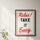 Blue Iris Relax Take It Easy A3 Print