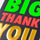 Bold Big Thank You Card