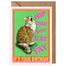 Cat Hip Hip Hooray Birthday Card