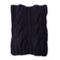 Robert Mackie Catrine Cable Knit Scarf Navy