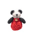 ChunkiChilli Panda Red Dress Knitted Finger Puppet