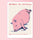David Shrigley Pig A5 Postcard Print