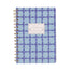 Designworks Ink Tulip A5 Twin Wire Notebook - Blue Lattice