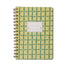 Designworks Ink Tulip A5 Twin Wire Notebook - Green Lattice