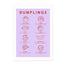 East End Dumpling Menu A3 Print