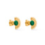 Enamel Copenhagen, Petrol Green Soleil Stud Earrings