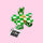 Eat My Socks Hair Claw Daisy Green