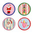 Eleanor Bowmer Christmas Set of 4 Merry Icons Coasters