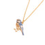 Fable England Enamel Blue Tit Short Necklace
