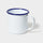 Falcon Enamelware Mug 350ml - White with Blue Rim