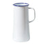 Falcon Enamelware 3 Pint Jug - White with Blue rim