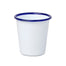 Falcon Enamelware Tumbler 310ml - White with Blue rim