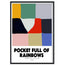 Fan Club Pocket Full Of Rainbows A3 Print