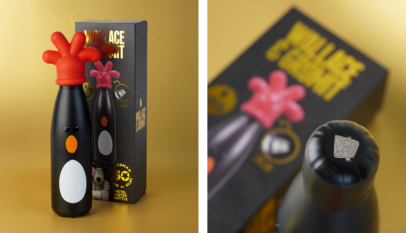 Half Moon Bay X Wallace & Gromit special edition collectable water bottle 50 Year anniversary.
