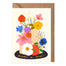 Floral Tiered Birthday Cake Card