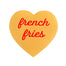 Silver Spider Sticker - French Fries