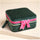 Lisa Angel Green & Pink Velvet Bow Jewellery Case