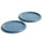 HAY Barro Plate Set of 2 - Dark Blue 24cm
