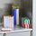 HAY Tin Container - Slim - Blue and Off-white