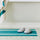 HAY Stripe Waffle Slippers Dusty Blue