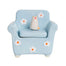 Helio Ferretti Blue Floral Cat Sofa Trinket Box