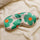 Helio Ferretti Abstract Flower Green Eye Mask