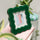 Helio Ferretti Petal Photo Frame 10x10cm - Dark Green