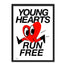 Young Hearts Run Free A3 Print