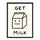 Get Milk A3 Print