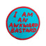David Shrigley Awkward Bastard Embroidered Patch