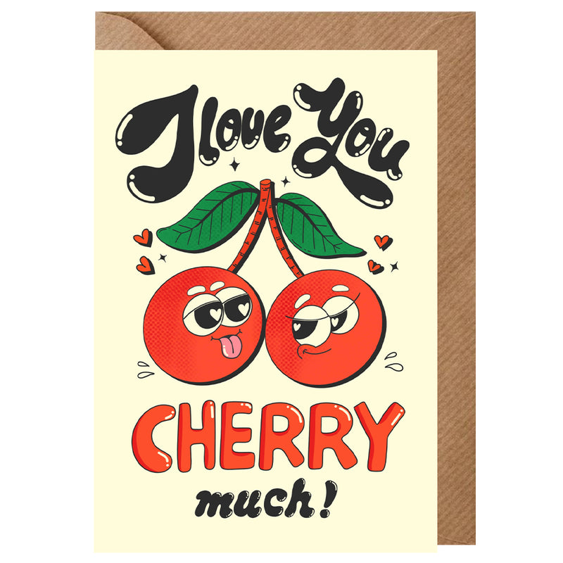Cherry Much Valentines Card | NKassia – Utility Gift