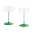 HAY Tint Coupe Glass Green