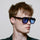 A Kjaerbede Kaya Sunglasses - Demi Tortoise (Blue Lens)