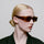 A Kjaerbede Alex Sunglasses - Smoke Transparent female model