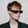 A Kjaerbede Alex Sunglasses - Smoke Transparent male model